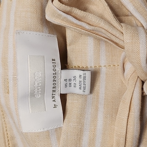 Anthropologie Ett TWA  100% Linen Wide Leg Pants Size 4 - Picture 15 of 16